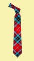 Thompson Red Modern Clan Tartan Lightweight Wool Straight Mens Neck Tie