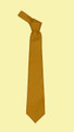 Antique Gold Plain Coloured Lightweight Wool Straight Mens Neck Tie