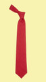 Red Weathered Plain Coloured Lightweight Wool Straight Mens Neck Tie