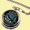 Walkinshaw Clan Crest Round Shaped Chrome Plated Pocket Watch