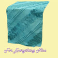 Turquoise Forest Taffeta Wedding Table Runners Decorations x 5 For Hire