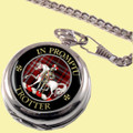 Trotter Clan Crest Round Shaped Chrome Plated Pocket Watch