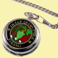 Strang Clan Crest Round Shaped Chrome Plated Pocket Watch