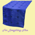 Royal Blue Taffeta Sequin Wedding Table Runners Decorations x 5 For Hire