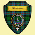 Morrison Dark Ancient Tartan Crest Wooden Wall Plaque Shield