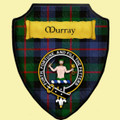 Murray Of Atholl Modern Tartan Crest Wooden Wall Plaque Shield