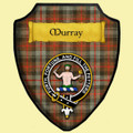 Murray Of Atholl Weathered Tartan Crest Wooden Wall Plaque Shield