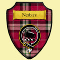 Nesbitt Dress Tartan Crest Wooden Wall Plaque Shield