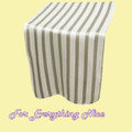 Silver White Satin Stripe Wedding Table Runners Decorations x 5 For Hire
