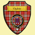Ogilvie Dress Ancient Tartan Crest Wooden Wall Plaque Shield
