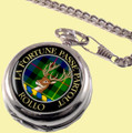 Rollo Clan Crest Round Shaped Chrome Plated Pocket Watch