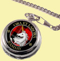 Ramsay Clan Crest Round Shaped Chrome Plated Pocket Watch
