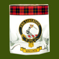 Wallace Clansman Crest Tartan Tumbler Whisky Glass Set of 4