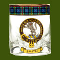 Smith Clansman Crest Tartan Tumbler Whisky Glass Set of 2