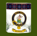 Murray Clansman Crest Tartan Tumbler Whisky Glass Set of 2
