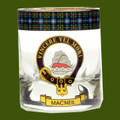 MacNeil Clansman Crest Tartan Tumbler Whisky Glass Set of 4