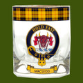 MacLeod Of Lewis Clansman Crest Tartan Tumbler Whisky Glass Set of 2
