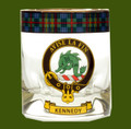 Kennedy Clansman Crest Tartan Tumbler Whisky Glass Set of 4
