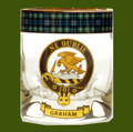Graham Clansman Crest Tartan Tumbler Whisky Glass Set of 2