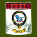 Bruce Clansman Crest Tartan Tumbler Whisky Glass Set of 2