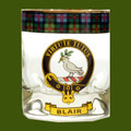 Blair Clansman Crest Tartan Tumbler Whisky Glass Set of 2