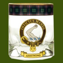 Armstrong Clansman Crest Tartan Tumbler Whisky Glass Set of 2 - For ...