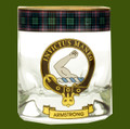 Armstrong Clansman Crest Tartan Tumbler Whisky Glass Set of 4