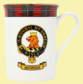 MacGregor Balmoral Crest Tartan Bone China Mug Set of 4