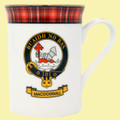 MacDougall Balmoral Crest Tartan Bone China Mug Set of 4