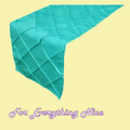 Turquoise Pintuck Wedding Table Runners Decorations x 10 For Hire