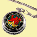 Moncreiffe Clan Crest Round Shaped Chrome Plated Pocket Watch