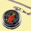Maitland Clan Crest Round Shaped Chrome Plated Pocket Watch