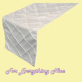 White Pintuck Wedding Table Runners Decorations x 25 For Hire