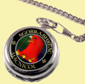 MacNicol Clan Crest Round Shaped Chrome Plated Pocket Watch