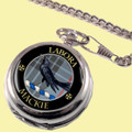 Mackie Clan Crest Round Shaped Chrome Plated Pocket Watch