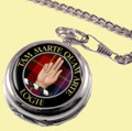 Logie Clan Crest Round Shaped Chrome Plated Pocket Watch