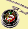 Lennox Clan Crest Round Shaped Chrome Plated Pocket Watch