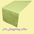 Apple Green Polyester Wedding Table Runners Decorations x 5 For Hire