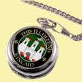 Kincaid Clan Crest Round Shaped Chrome Plated Pocket Watch