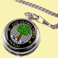 Hogg Clan Crest Round Shaped Chrome Plated Pocket Watch