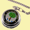 Hog Clan Crest Round Shaped Chrome Plated Pocket Watch