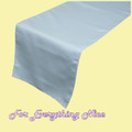 Baby Blue Polyester Wedding Table Runners Decorations x 10 For Hire