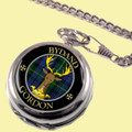 Gordon Clan Crest Round Shaped Chrome Plated Pocket Watch