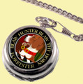 Forrester Clan Crest Round Shaped Chrome Plated Pocket Watch