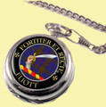 Eliott Clan Crest Round Shaped Chrome Plated Pocket Watch