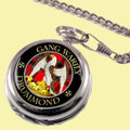Drummond Clan Crest Round Shaped Chrome Plated Pocket Watch