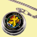 Cumming Clan Crest Round Shaped Chrome Plated Pocket Watch