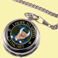 Cathcart Clan Crest Round Shaped Chrome Plated Pocket Watch
