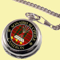 Cameron Clan Crest Round Shaped Chrome Plated Pocket Watch