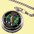 Boswell Clan Crest Round Shaped Chrome Plated Pocket Watch
